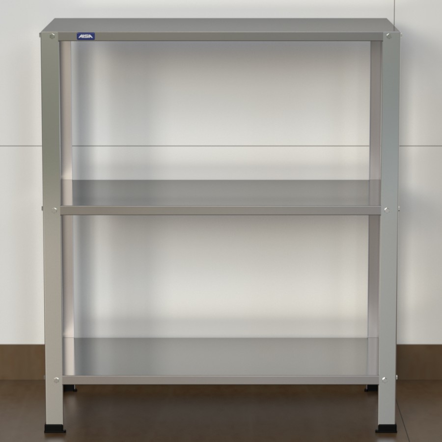 Estante Armário Prateleira Inox 3 Bandejas 400 X 800 Aisa